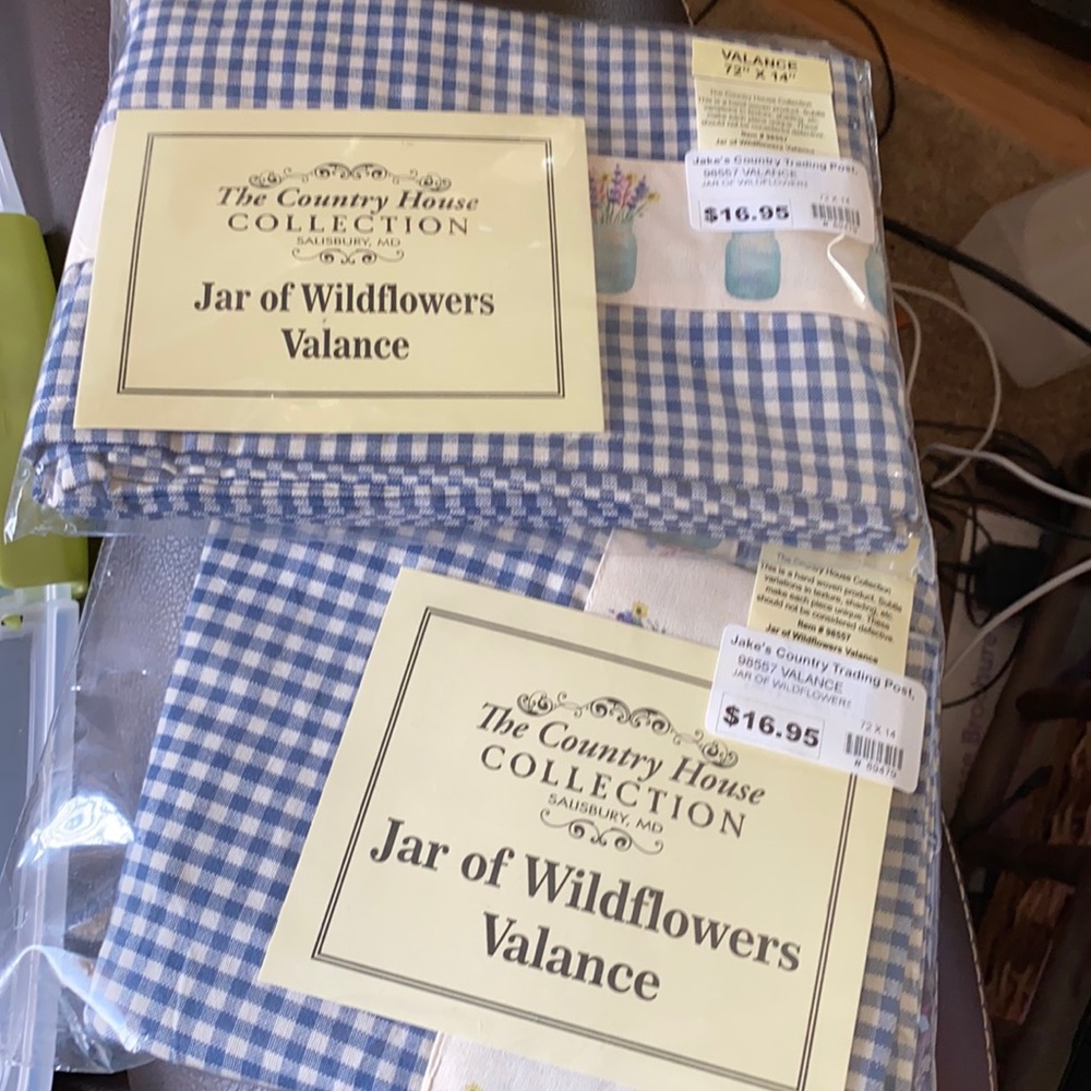 2 wild flower valences